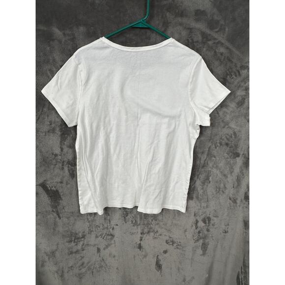 Croft & Barrow The Classic Tee with flag graphic women’s size xl Cotton crabs - Picture 2 of 3